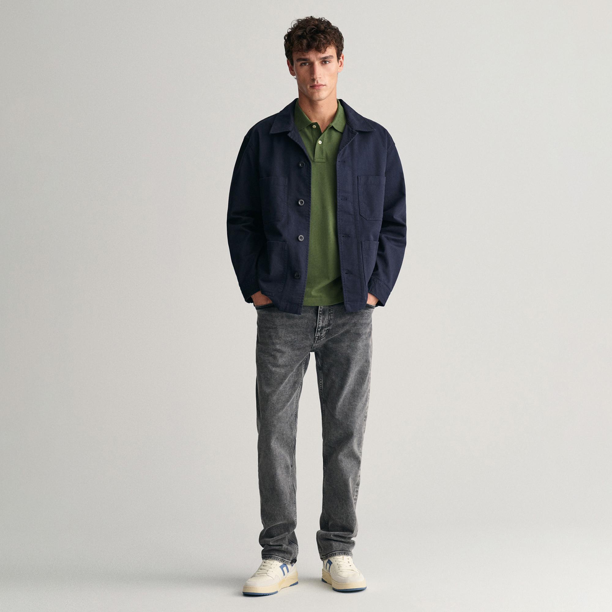 GANT Erkek Yeşil Regular Fit Polo