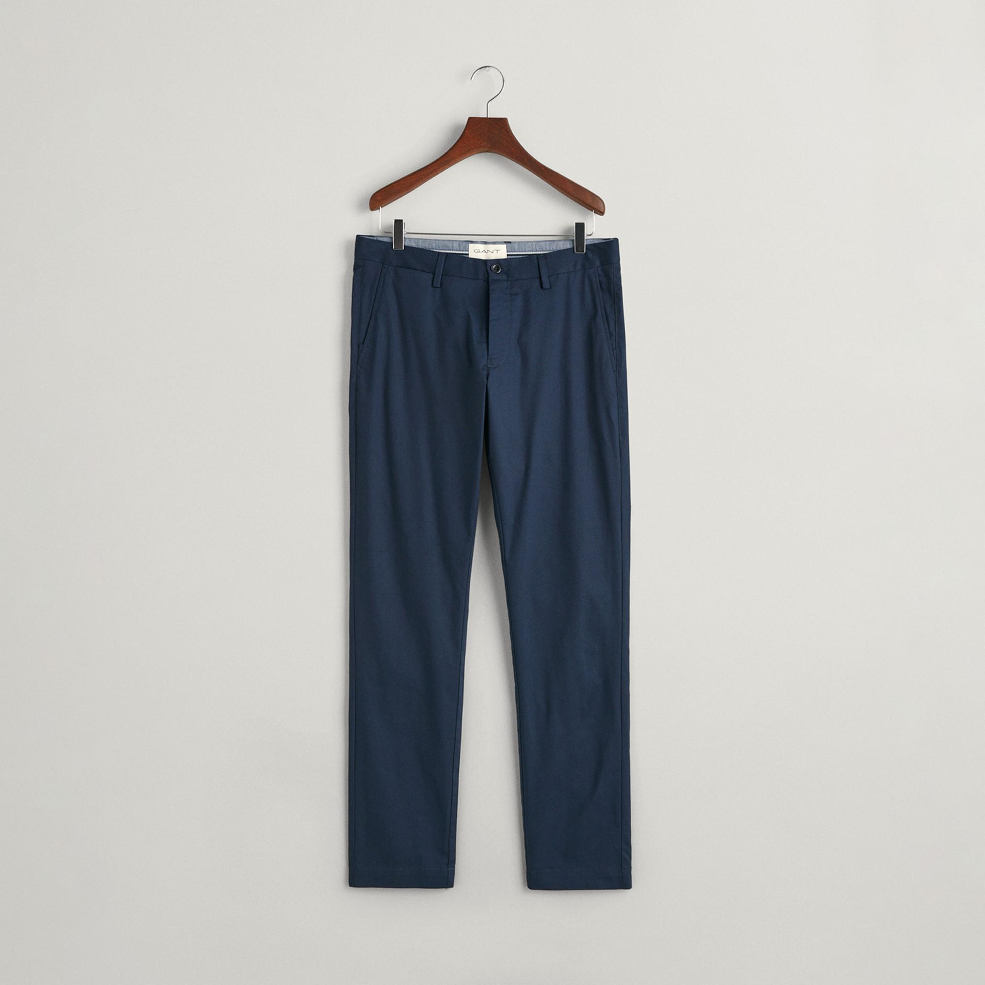 GANT Erkek Lacivert Slim Fit Pantolon