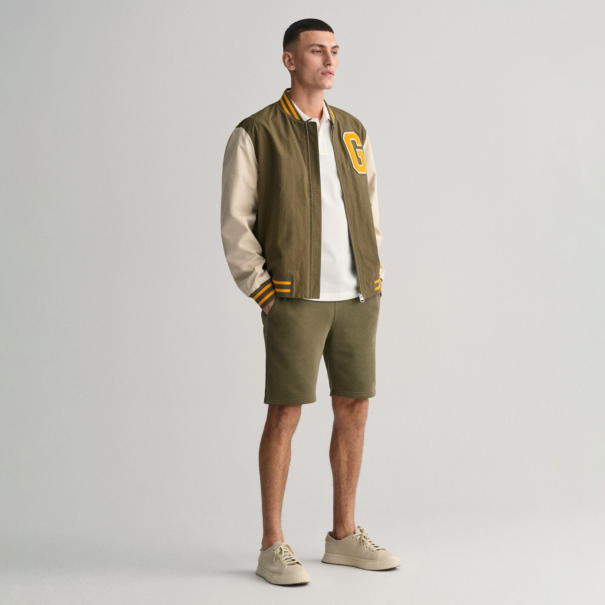 GANT Erkek Yeşil Regular Fit Şort