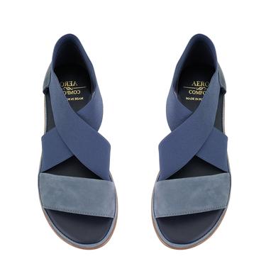  Kadın Mavi DesaComfort Deri Sandalet