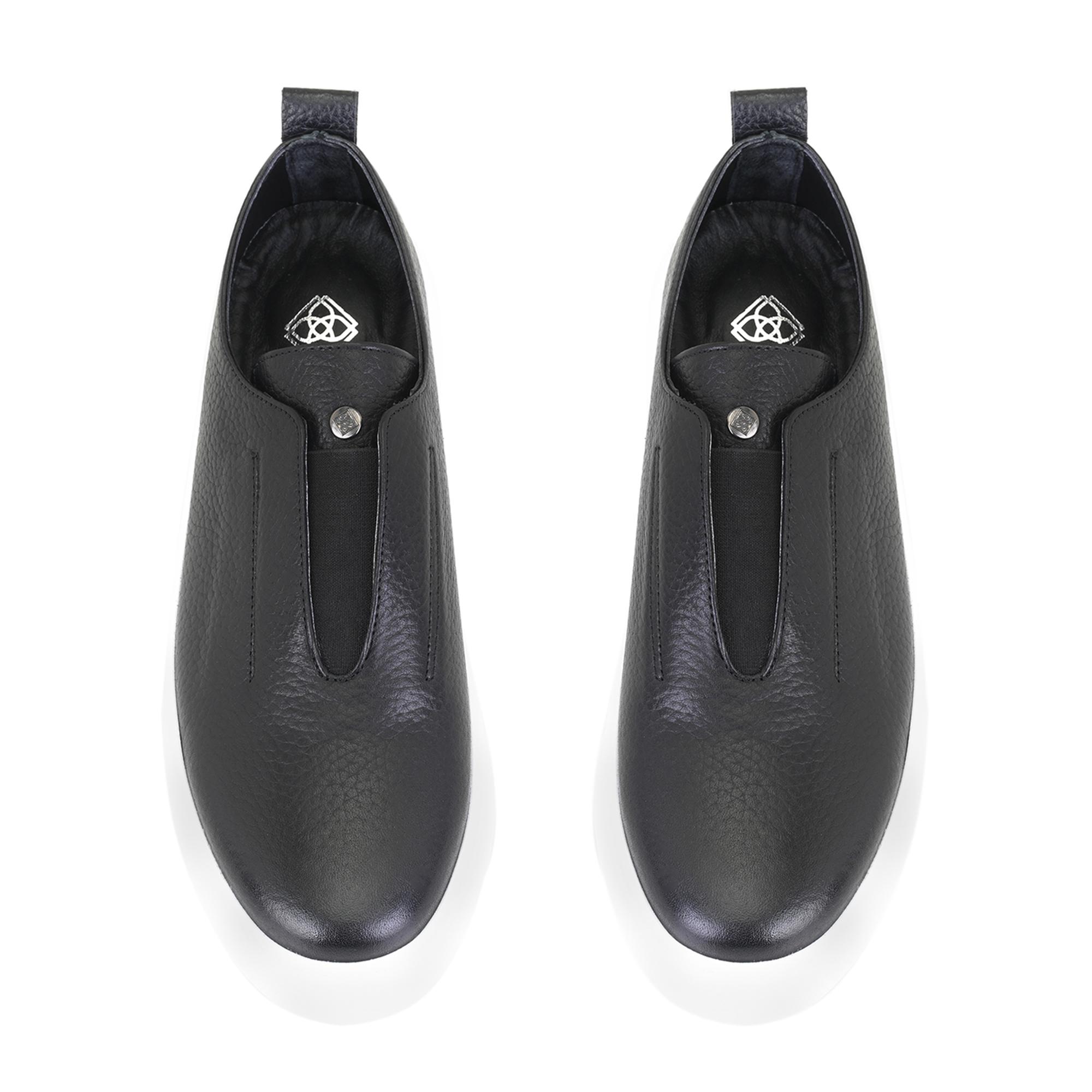 Kadın Siyah Deri Spor Ayakkabı