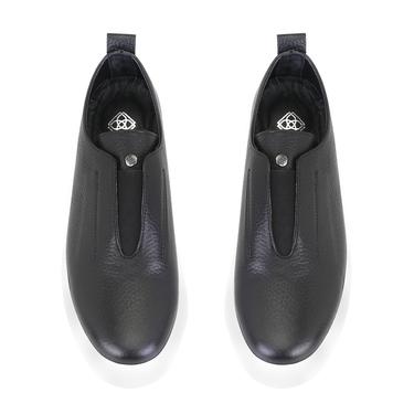  Kadın Siyah Deri Spor Ayakkabı