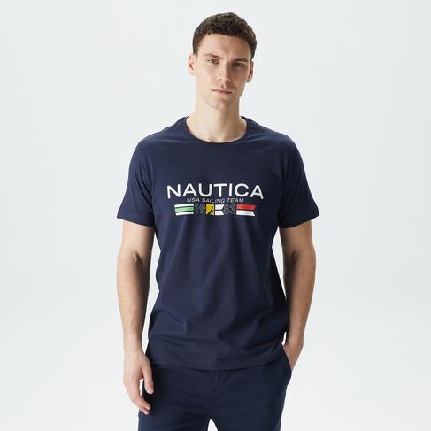  Nautica Erkek Lacivert Standart Fit T-Shirt