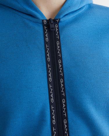  GANT Erkek Mavi Regular Fit Kapüşonlu Logolu Sweatshirt