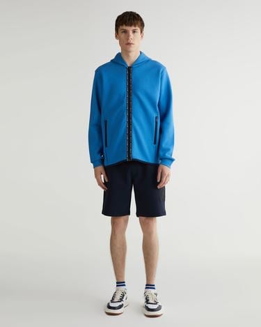  GANT Erkek Mavi Regular Fit Kapüşonlu Logolu Sweatshirt