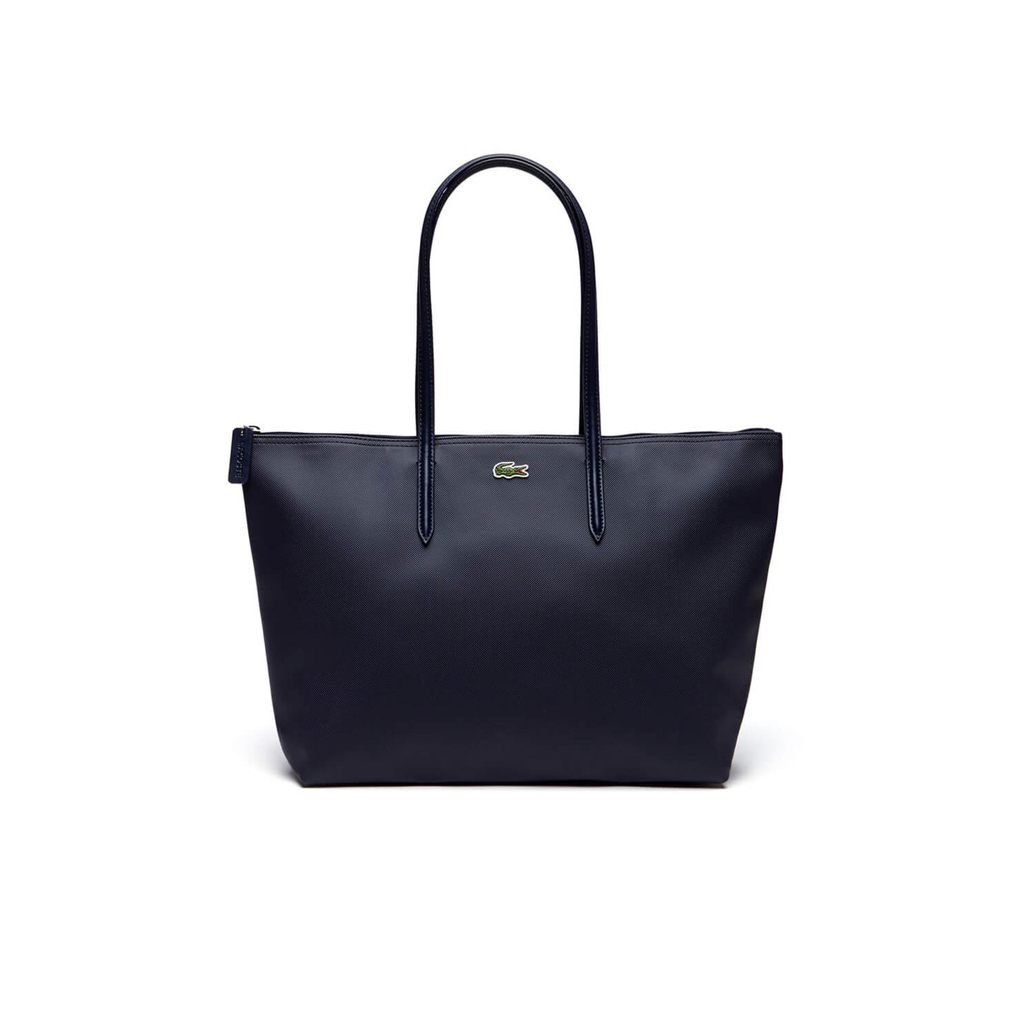 Lacoste Large L.12.12 Kadın Lacivert Omuz Çantası