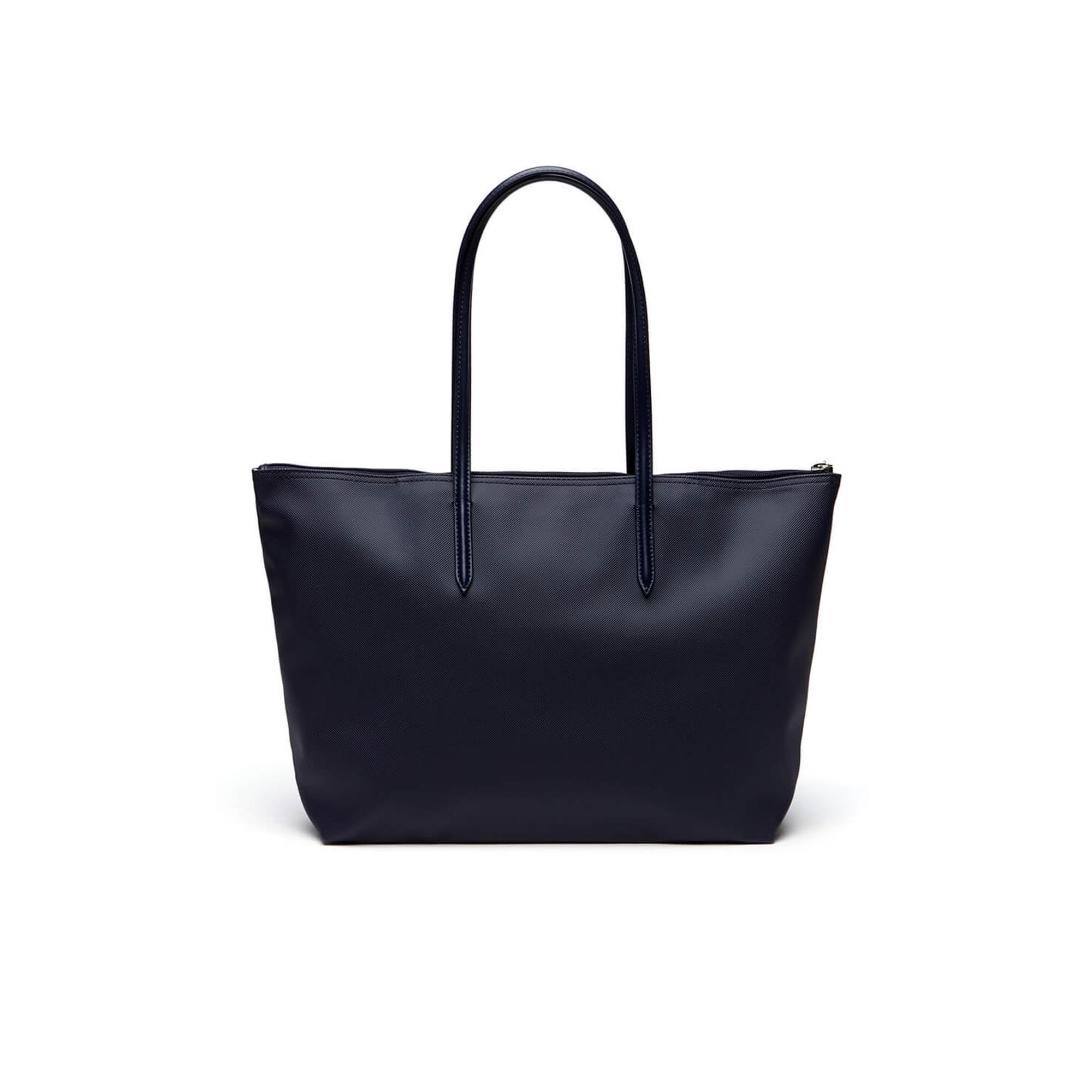 Lacoste Large L.12.12 Kadın Lacivert Omuz Çantası