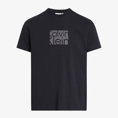  Calvin Klein Color Block Erkek Siyah T-Shirt