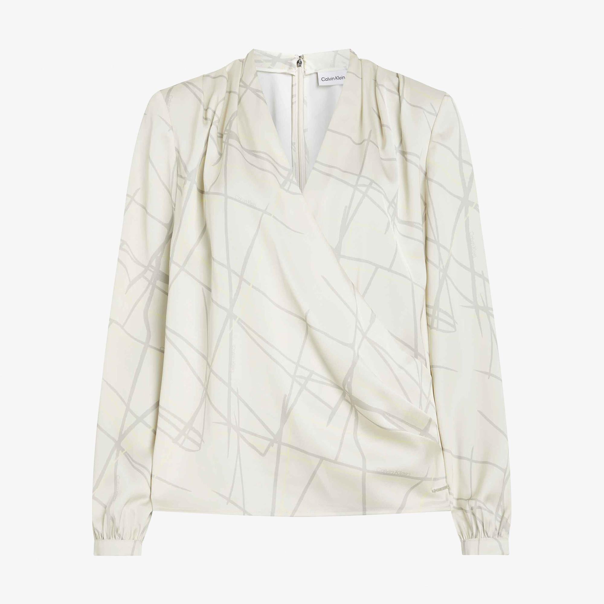 Calvin Klein Elevated Daywear Kadın Beyaz Bluz