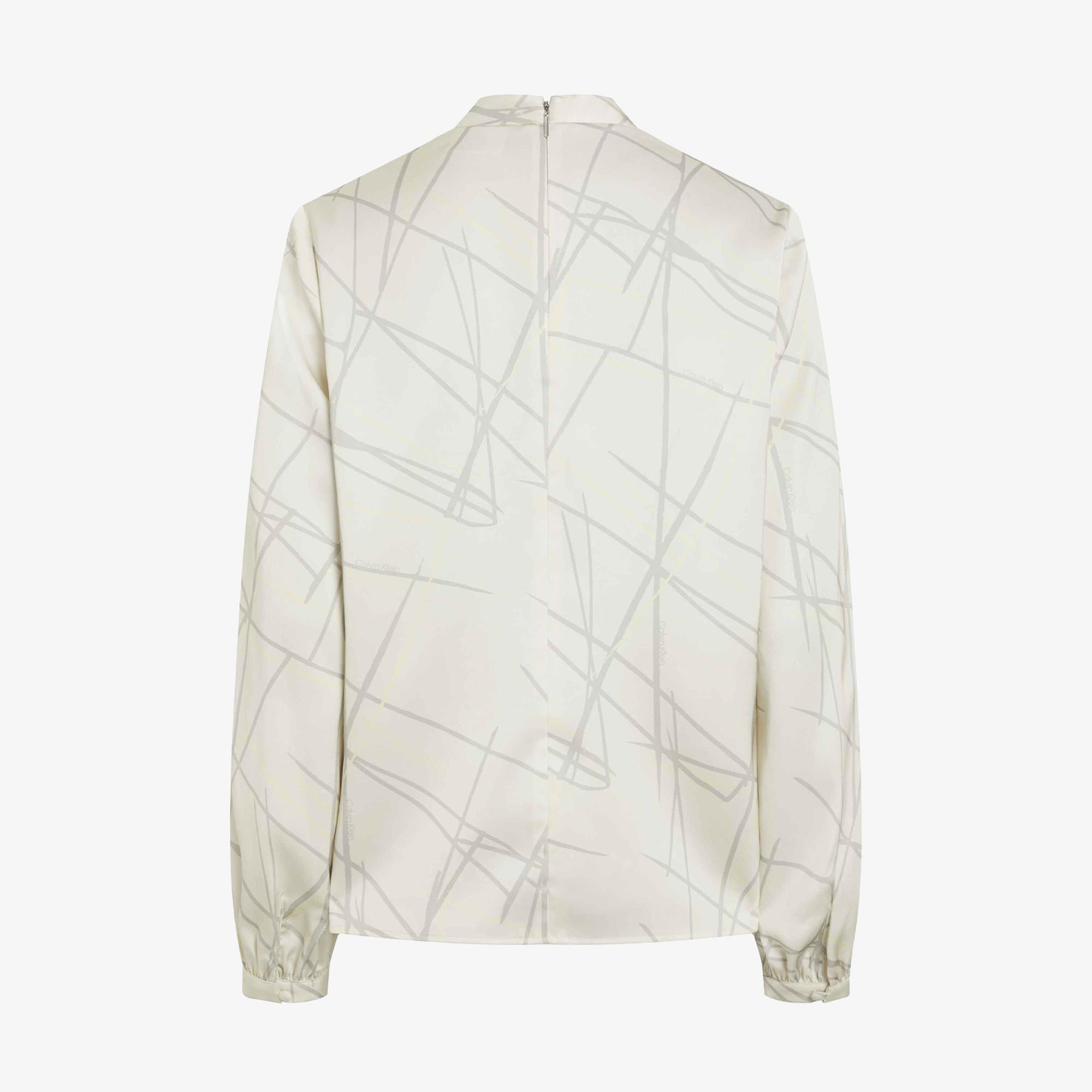 Calvin Klein Elevated Daywear Kadın Beyaz Bluz