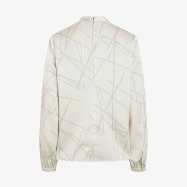  Calvin Klein Elevated Daywear Kadın Beyaz Bluz