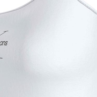  Calvin Klein Jeans Monologo Kadın Beyaz Bluz