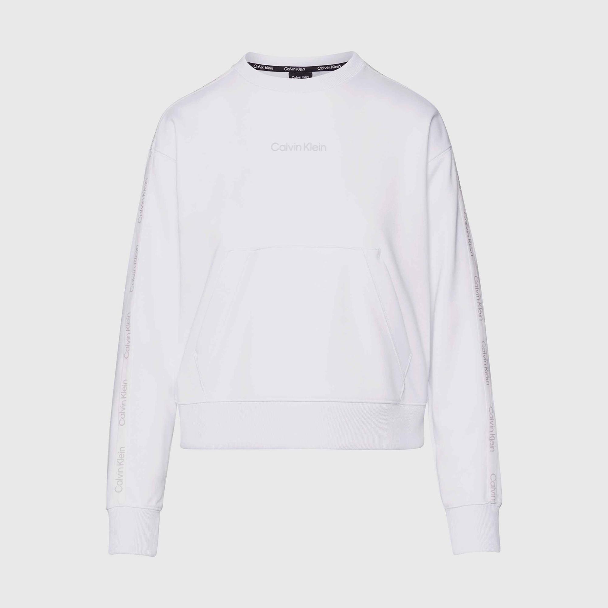 Calvin Klein Essentials Kadın Beyaz Sweatshirt