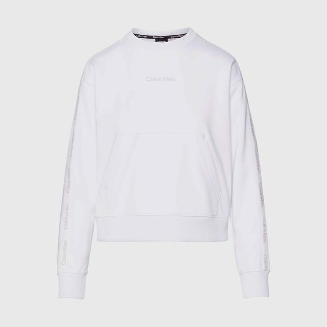  Calvin Klein Essentials Kadın Beyaz Sweatshirt