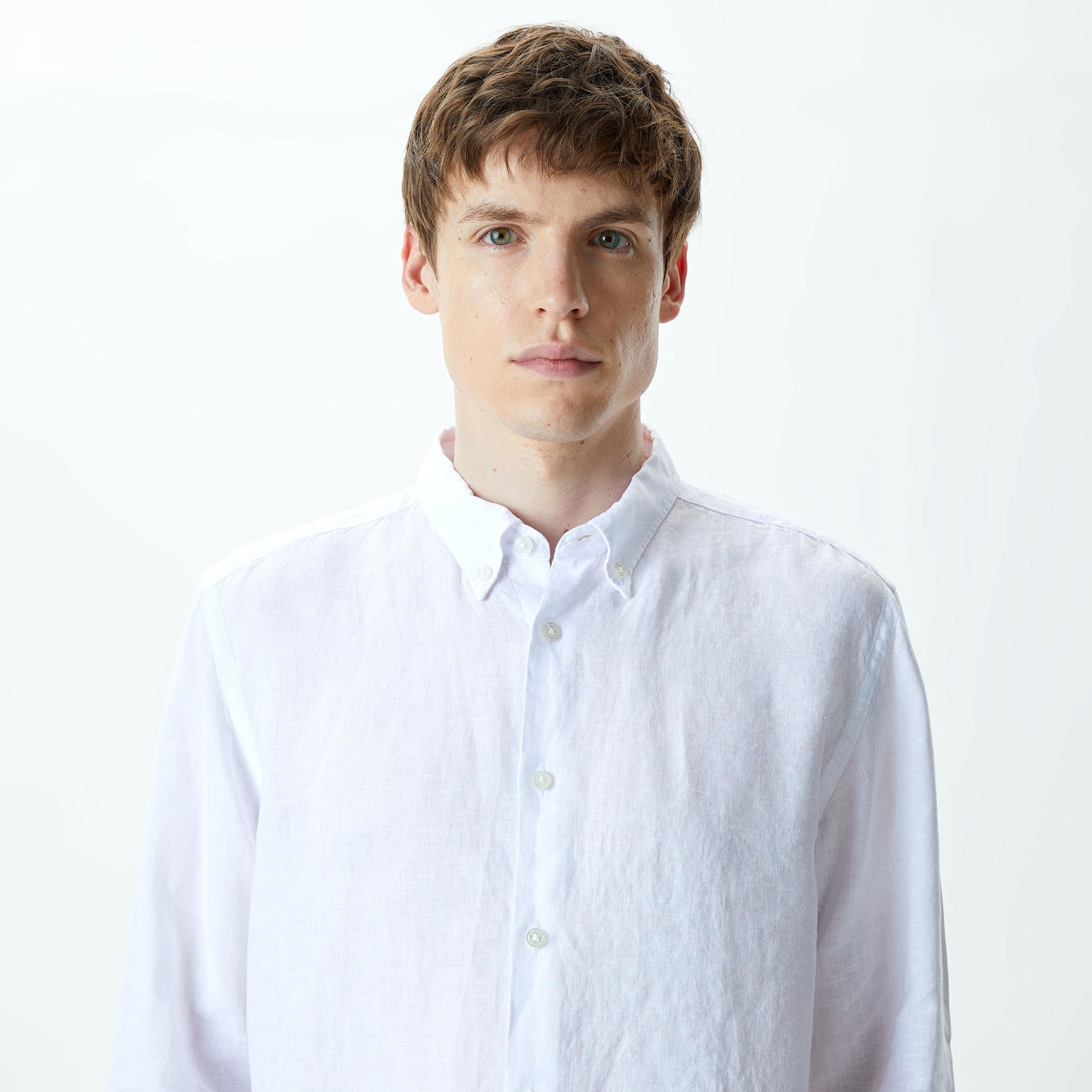 Boss S-Liam Erkek Beyaz Gömlek