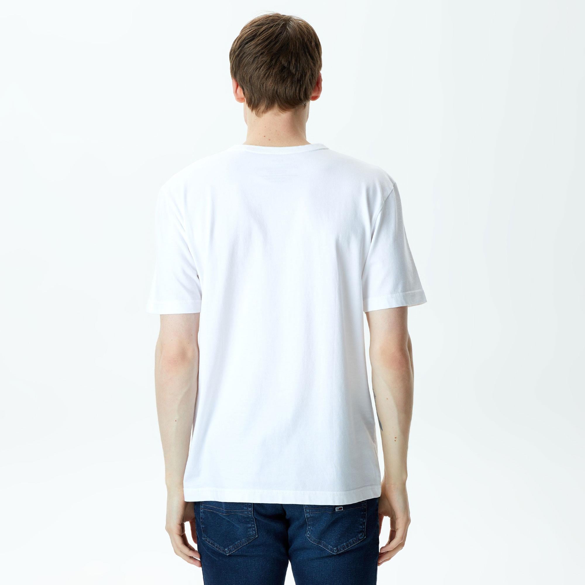 Alpha Industries Alpha Gradient Unisex Beyaz T-Shirt