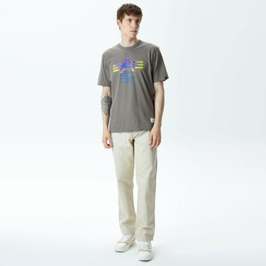  Alpha Industries Alpha Gradient Unisex Gri T-Shirt