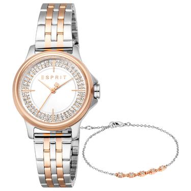  Esprit ES1L432M0085 Kadın Kol Saati ve Bileklik Seti
