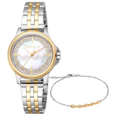  Esprit ES1L432M0075 Kadın Kol Saati ve Bileklik Seti
