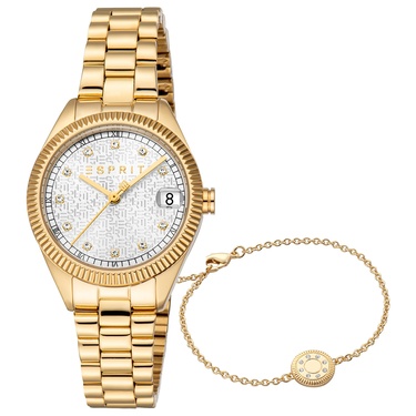  Esprit ES1L433M0025 Kadın Kol Saati ve Bileklik Seti