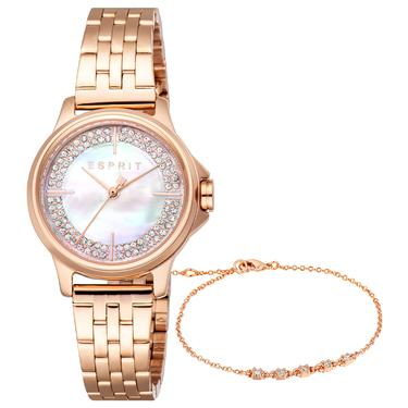 Esprit ES1L432M0065 Kadın Kol Saati ve Bileklik Seti