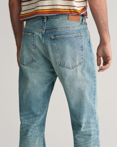  GANT Erkek Lacivert Loose Fit Jean Pantolon