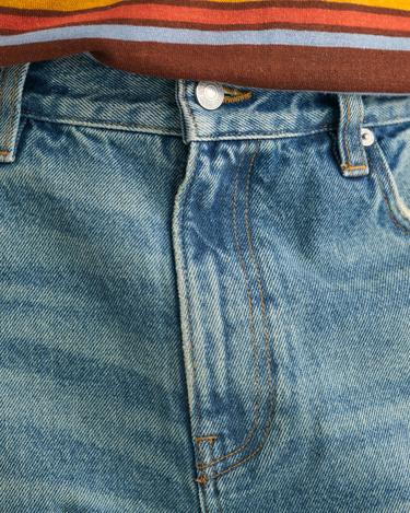  GANT Erkek Lacivert Loose Fit Jean Pantolon