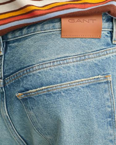 GANT Erkek Lacivert Loose Fit Jean Pantolon