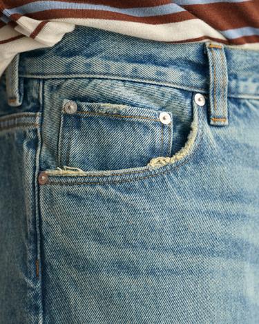  GANT Erkek Lacivert Loose Fit Jean Pantolon