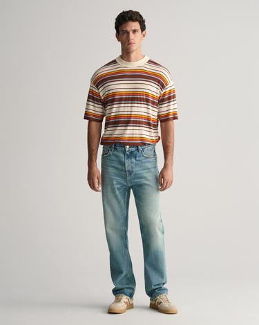  GANT Erkek Lacivert Loose Fit Jean Pantolon
