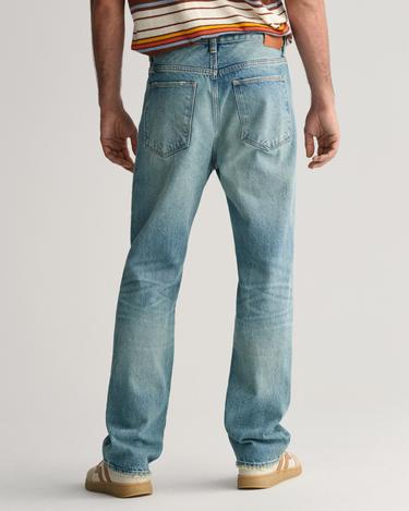  GANT Erkek Lacivert Loose Fit Jean Pantolon