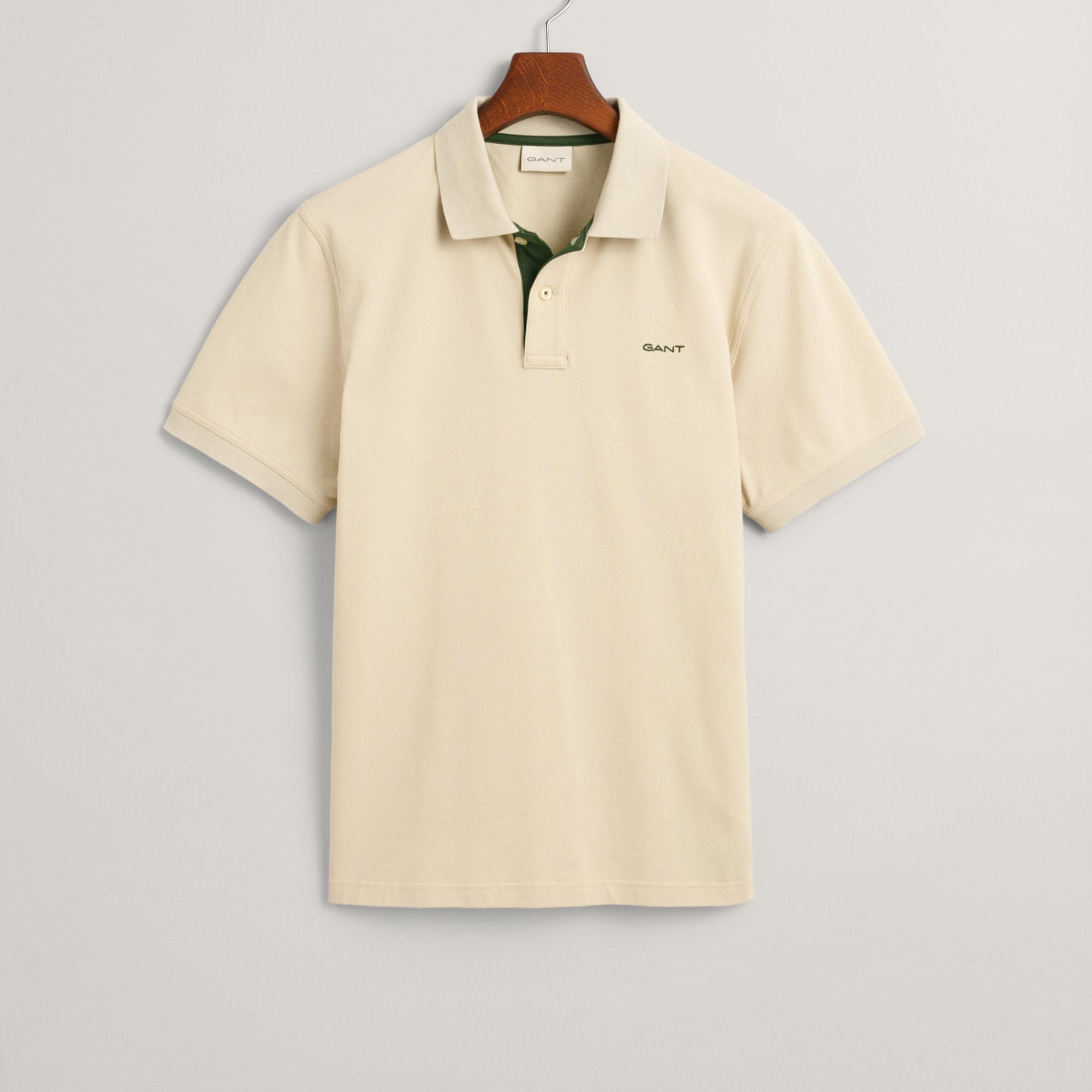 GANT Erkek Bej Regular Fit Polo