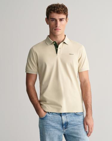  GANT Erkek Bej Regular Fit Polo