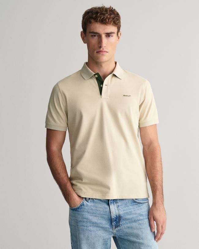  GANT Erkek Bej Regular Fit Polo