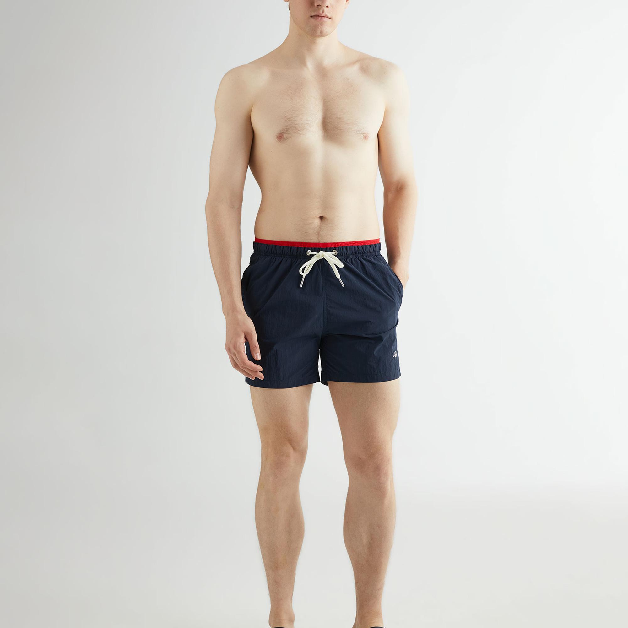 GANT Erkek Lacivert Regular Fit Mayo Şort