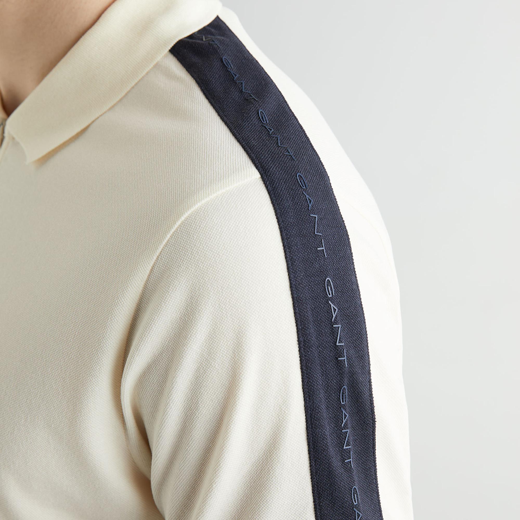 GANT Erkek Krem Regular Fit Renk Bloklu Polo