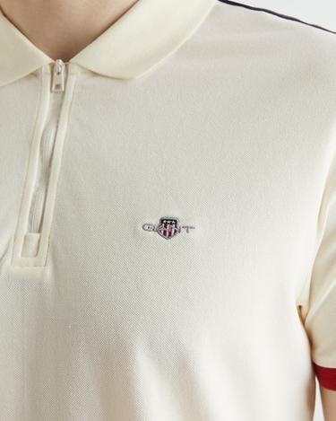  GANT Erkek Krem Regular Fit Renk Bloklu Polo