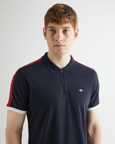 GANT Erkek Lacivert Regular Fit Renk Bloklu Polo