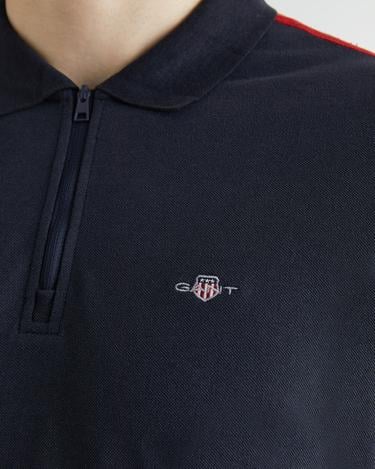  GANT Erkek Lacivert Regular Fit Renk Bloklu Polo