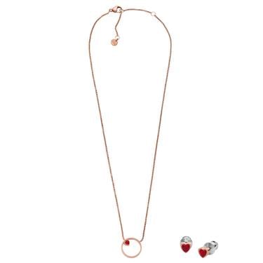  Skagen SKJB1007-791 Kalpli Kadın Kolye ve Küpe Seti