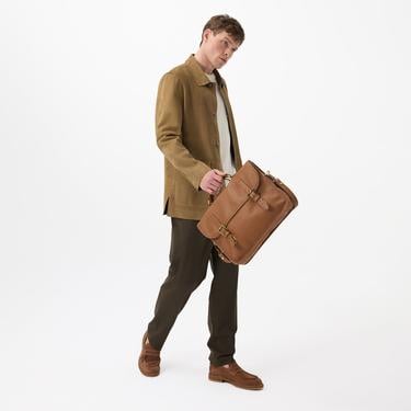  Anoki Haki Erkek Çift Taraflı Süet Deri Mont