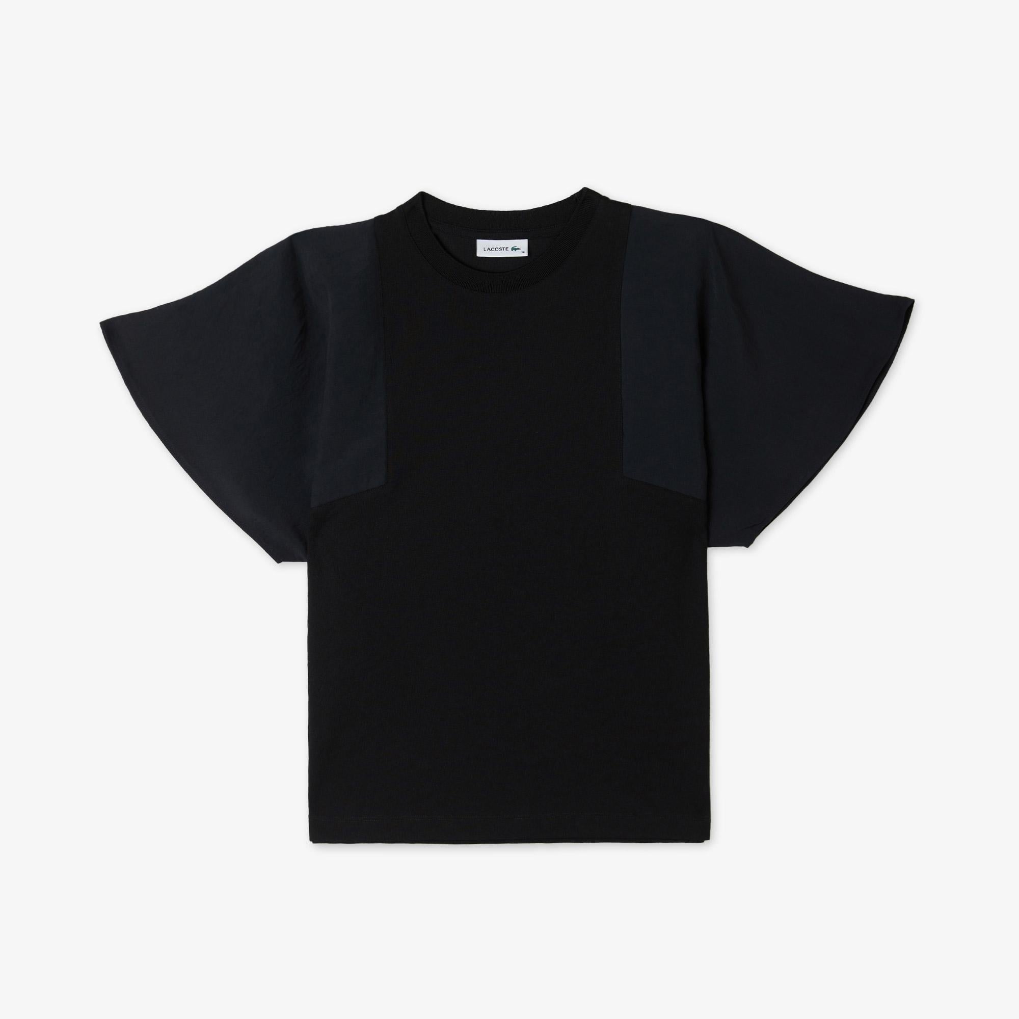 Kadın Loose Fit Bisiklet Yaka Siyah T-Shirt