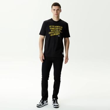  Alpha Industries Warped Label Unisex Siyah T-shirt