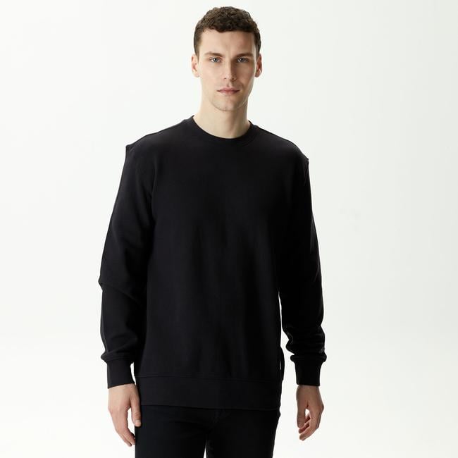  Alpha Industries Essential Crewneck Unisex Siyah Sweatshirt