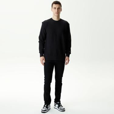  Alpha Industries Essential Crewneck Unisex Siyah Sweatshirt