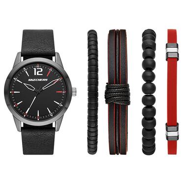  Skechers SR9066 Erkek Set Kol Saati ve Bileklik