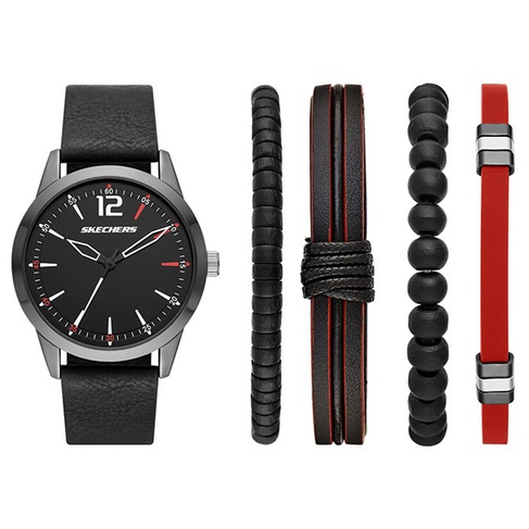  Skechers SR9066 Erkek Set Kol Saati ve Bileklik