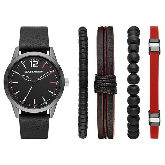 Skechers SR9066 Erkek Set Kol Saati ve Bileklik