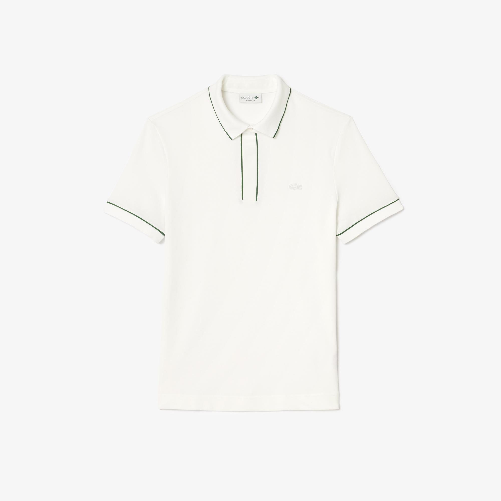 Erkek Regular Fit Organik Pamuk Beyaz Polo