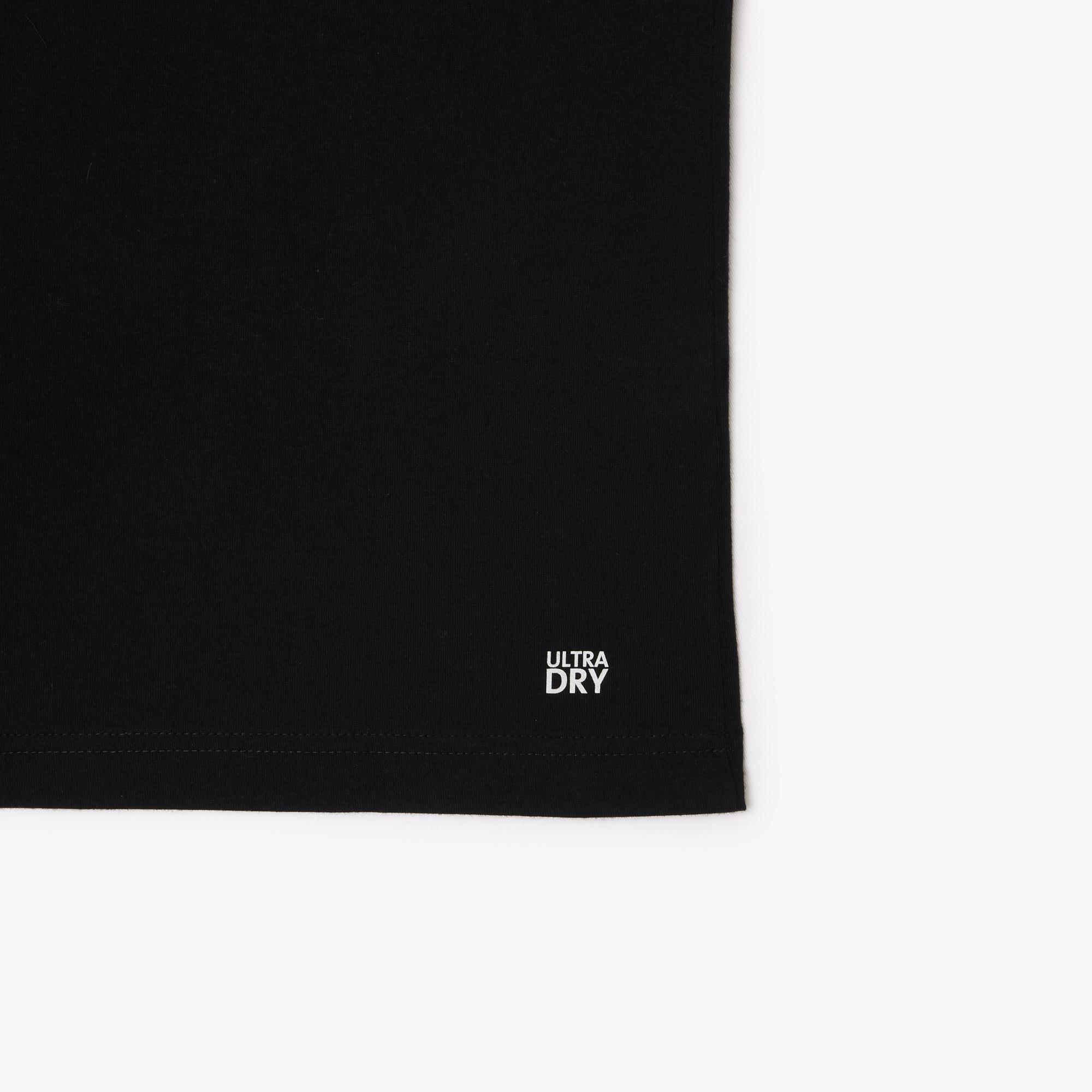 SPORT Erkek Regular Fit Bisiklet Yaka Baskılı Siyah T-Shirt